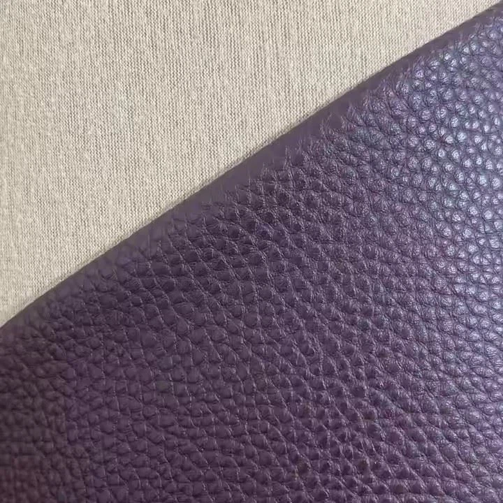 Scratch Resistant Faux Leather Eco-Friendly Abrasion-resistant Litchi Grain Imitation Leather For Car Seats Fabric